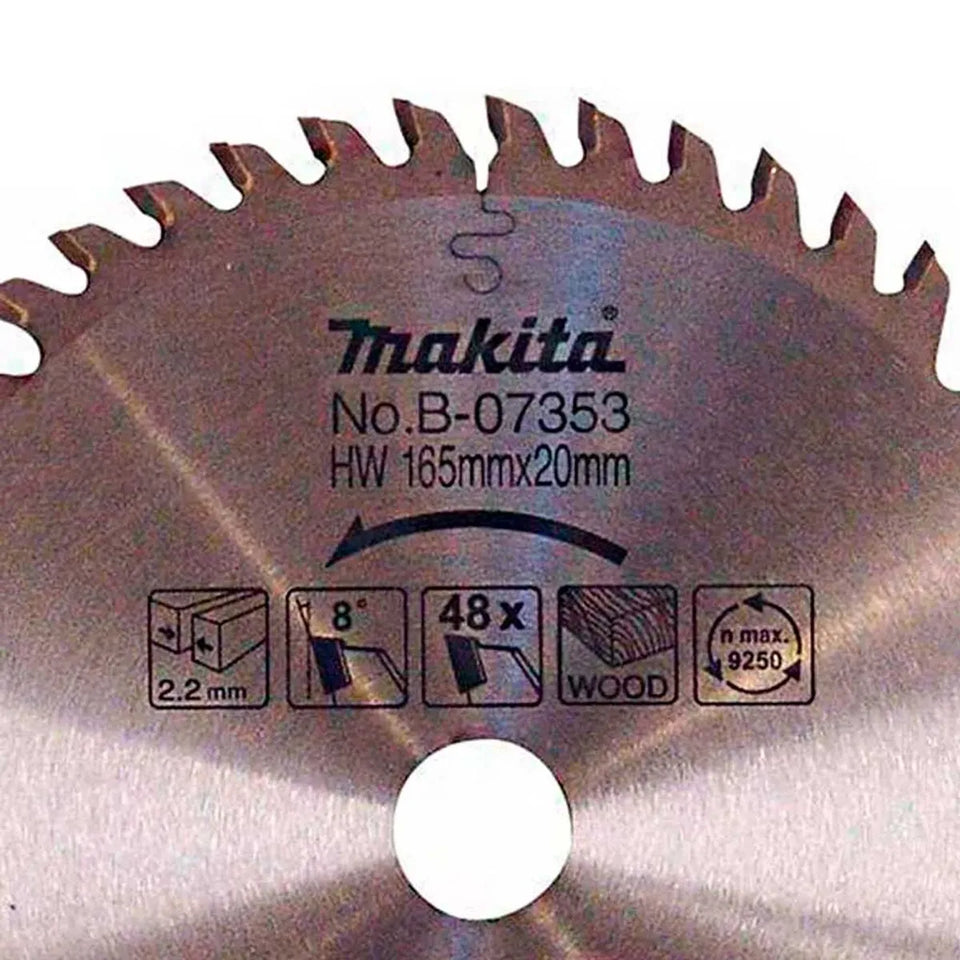 DISCO DE SERRA CIRCULAR 165MM 48 DENTES B-07353 MAKITA