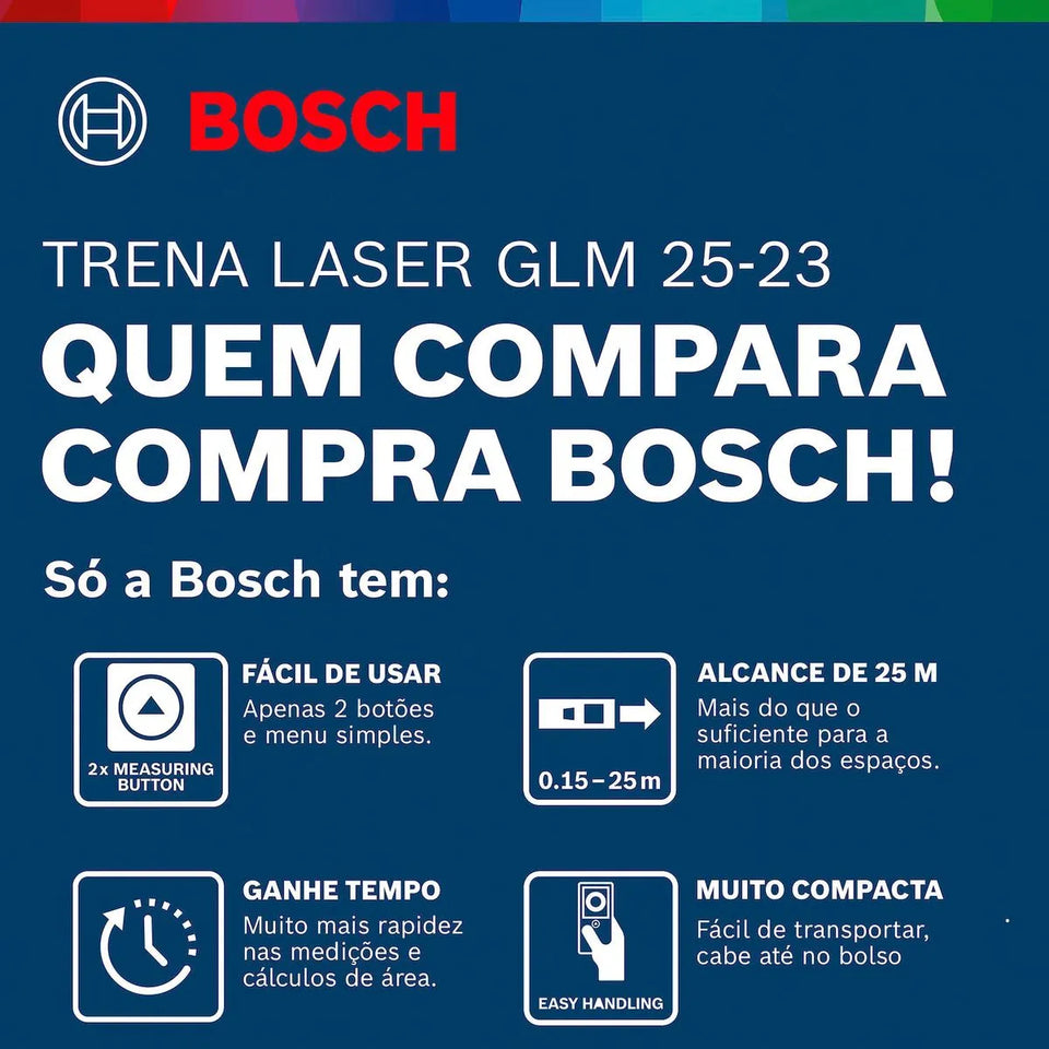 TRENA A LASER 25M GLM 25-23 0601072W00 BOSCH