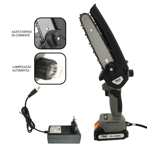 MINI MOTOSSEERA A BATERIA 6" 21V 30250 RAZI