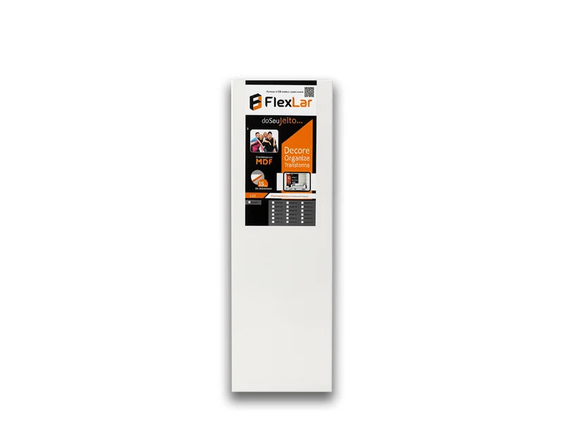 PRATELEIRA FLEXLAR BRANCO 90X40X15MM