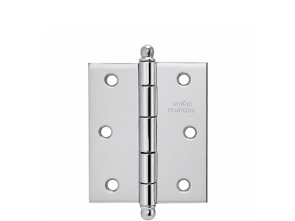 DOBRADIÇA AÇO 3" X 2.1/2" SEM ANEL FCR 620004 UNIÃO MUNDIAL