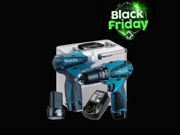 KIT FURADEIRA PARAFUSADEIRA DE IMPACTO + PARAFUSADEIRA DE IMPACTO DK1493 MAKITA