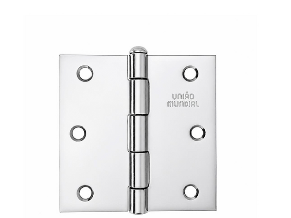 DOBRADIÇA AÇO 3" X 3"  FCR PR 623604 UNIÃO MUNDIAL