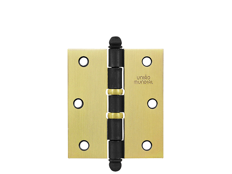 DOBRADIÇA AÇO 3.1/2" X 3" FLO COM ANEL 621808 UNIÃO MUNDIAL