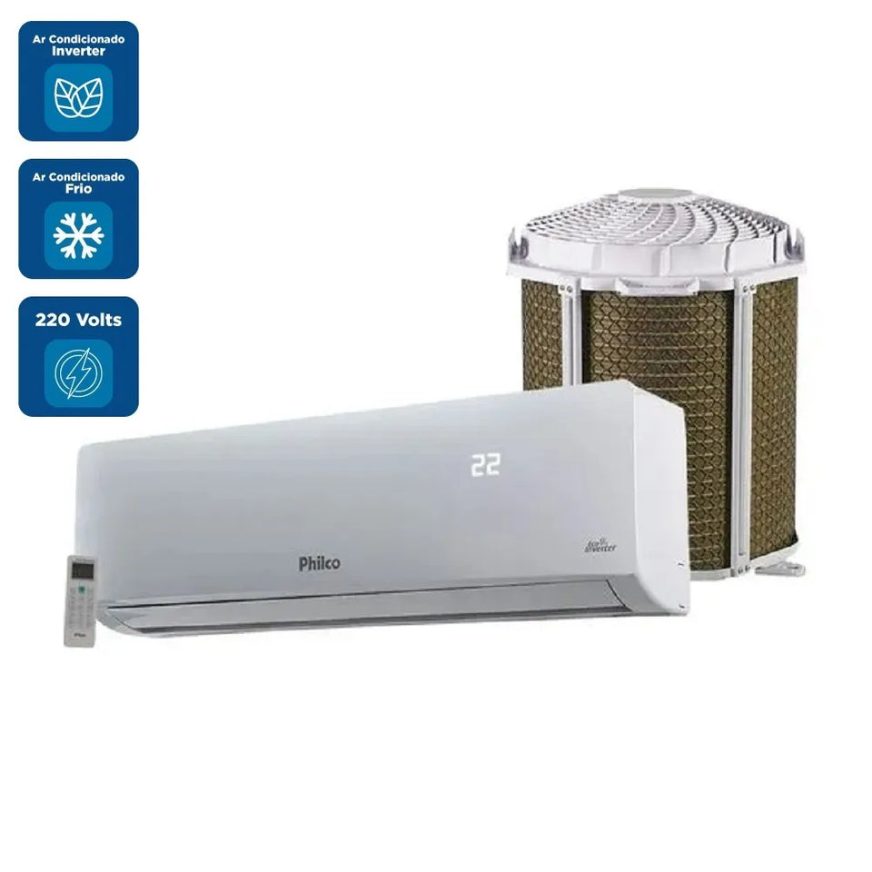 AR CONDICIONADO SPLIT HI WALL 12.000 BTUS INVERTER PAC12FC 220V PHILCO