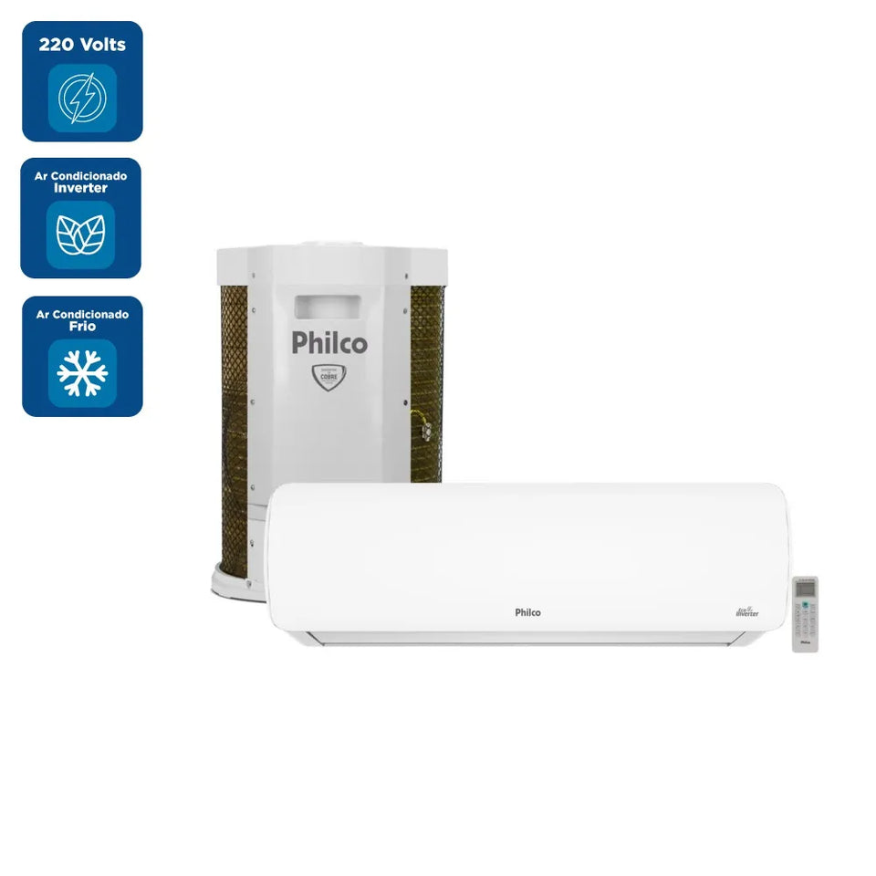 AR CONDICIONADO SPLIT HI WALL 18.000 BTUS INVERTER PAC18FC 220V PHILCO