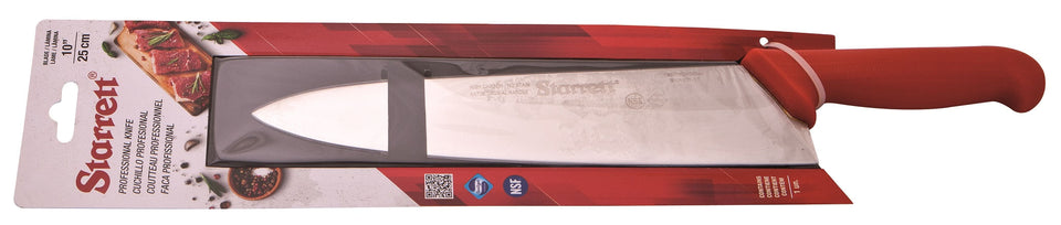 FACA PARA CARNE LÂMINA TRIANGULAR 25CM KBKR301 VERMELHO STARRETT