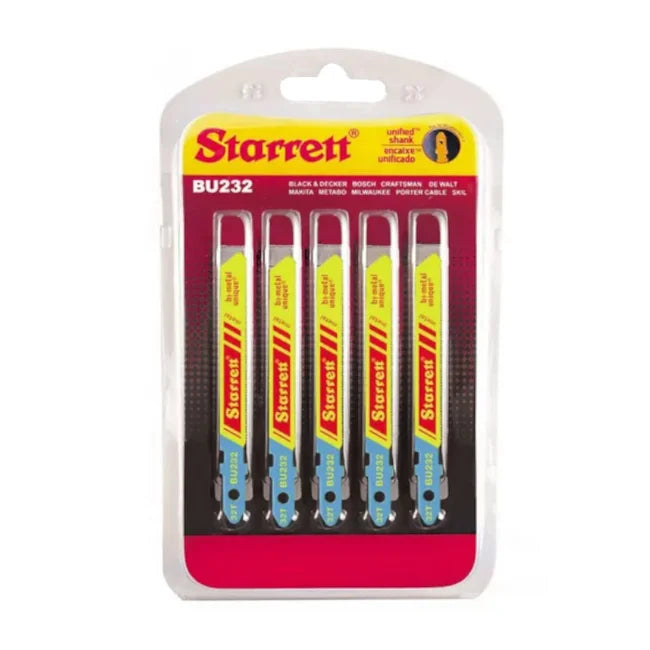 LÂMININA DE SERRA TICO-TICO BU232 COM 5 PEÇAS 32D STARRETT