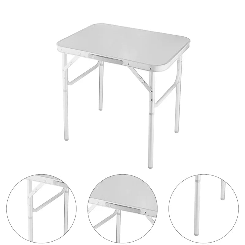 MESA DOBRÁVEL DE ALUMÍNIO 900X600MM TAMPO EM MDF 695838 PALISAD