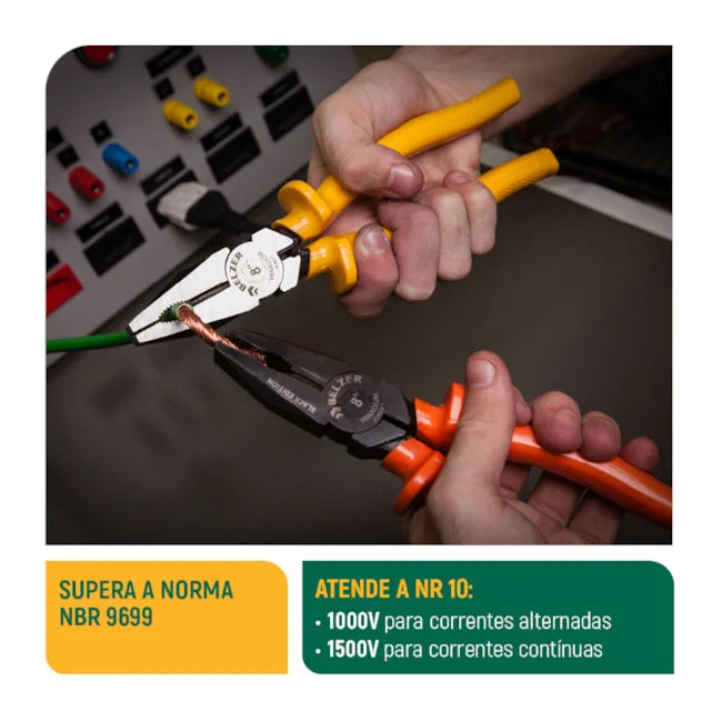 ALICATE UNIVERSAL ELETRICISTA 8" 219021BBR BELZER