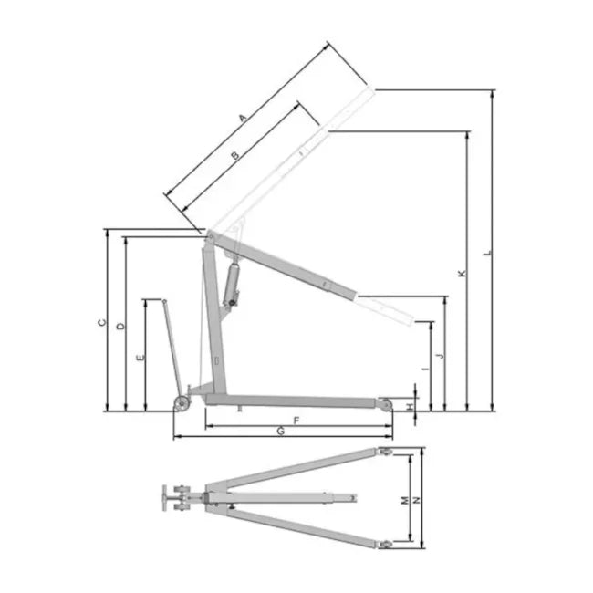 GUINCHO HIDRÁULICO 2 TONELADAS G2000 BOVENAU