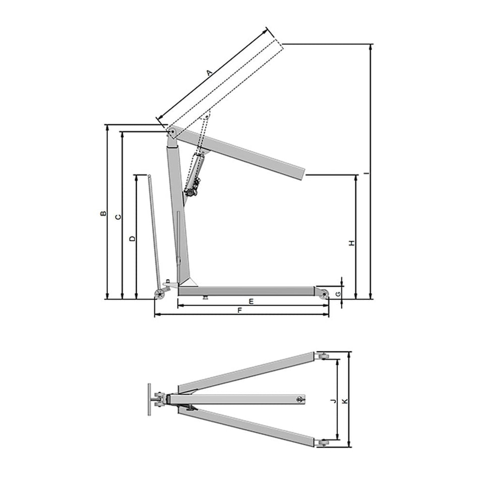 GUINCHO HIDRÁULICO 0,5 TONELADAS G500T BOVENAU
