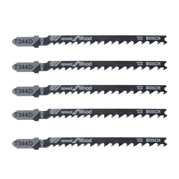 LÂMINA DE SERRA TICO-TICO MADEIRA 74MM 5 PEÇAS T244D 2608667302 BOSCH