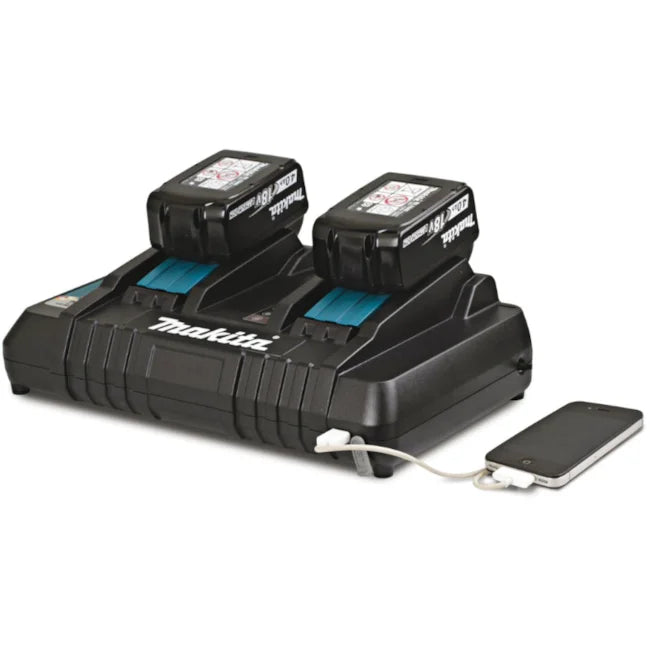 CARREGADOR DE BATERIA DUPLO 14.4 A 18V DC18RD MAKITA