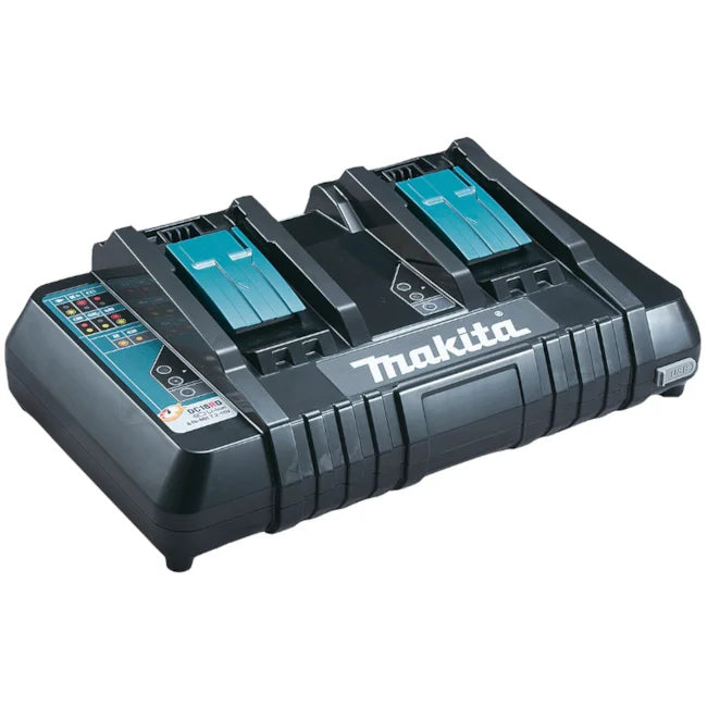 CARREGADOR DE BATERIA DUPLO 14.4 A 18V DC18RD MAKITA