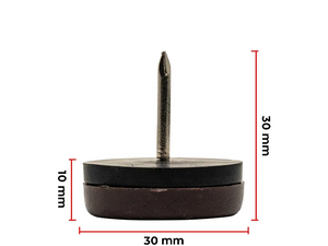 SAPATA PLASTICA COM PREGO 30MM PRETA / MARROM MAX89182 MAXIMA