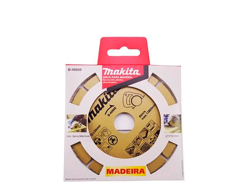 DISCO DE CORTE 4.3/8" 110X20MM PARA MADEIRA B-40668 MAKITA