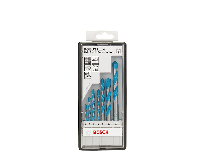 JOGO DE BROCAS MULTIMATERIAL CYL-9 COM 7 PEÇAS 2607010543 BOSCH