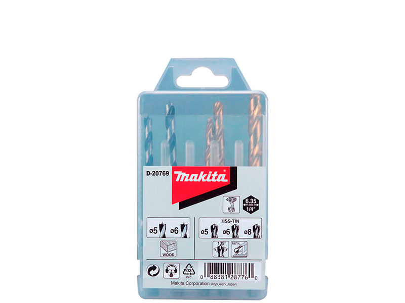 CONJUNTO DE BROCAS SEXTAVADA COM 5 PEÇAS D-20769 MAKITA