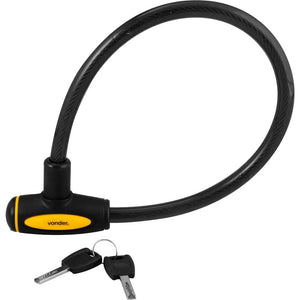 CADEADO PARA BICICLETA 60CM COM CHAVE 3252060000 VONDER