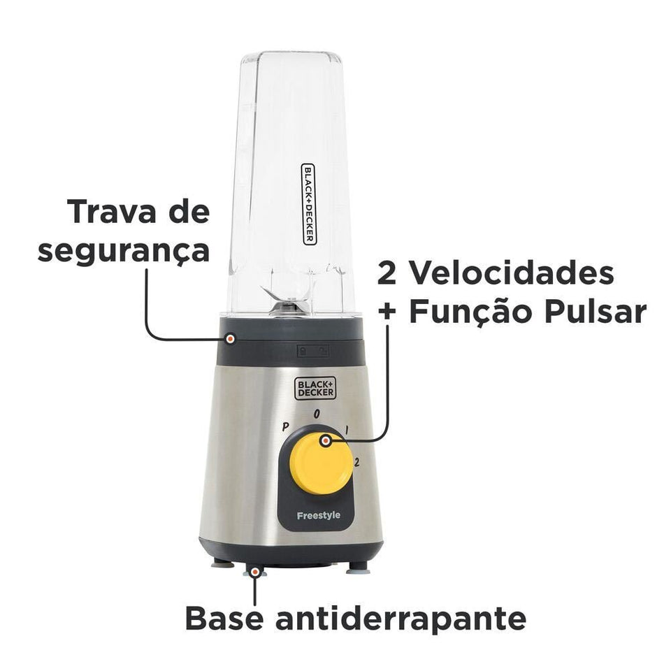 LIQUIDIFICADOR E PROCESSADOR FREESTYLE LP320 290W 220V BLACK & DECKER