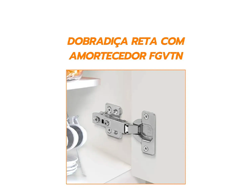 DOBRADIÇA FGVTN SLOW CALCO FIXO RETA