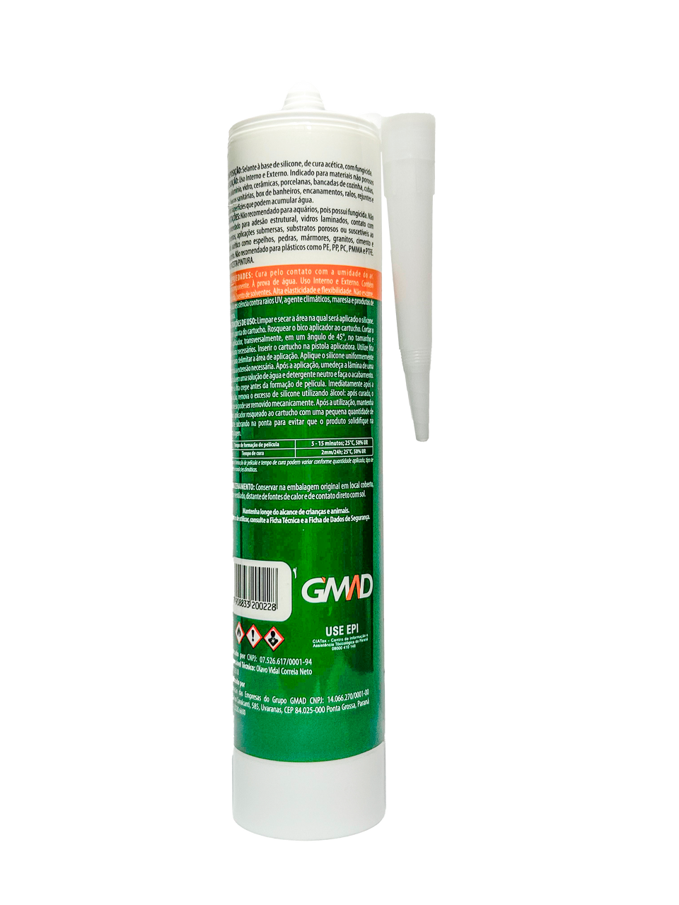 SILICONE FIXA TUDO 380G BRANCO GMAD