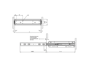 QUADRO PARA PASTA SUSPENSA QPS 1000 KIT 7 710X141 35KG FGV