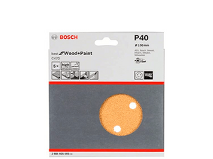 DISCO DE LIXA 150MM GR040 COM 5 PEÇAS 2608605085 BOSCH