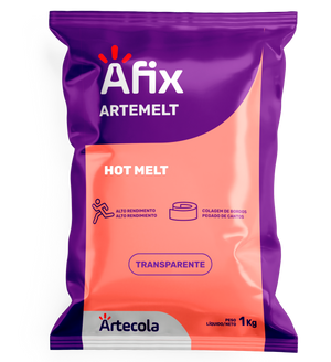 ADESIVO GRANULADO HOT MELT TRANSPARENTE 1KG AFIX
