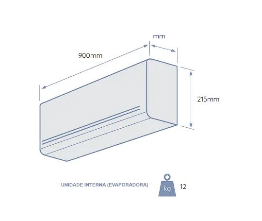 AR CONDICIONADO SPLIT HI WALL 18.000 BTUS INVERTER PAC18FC 220V PHILCO