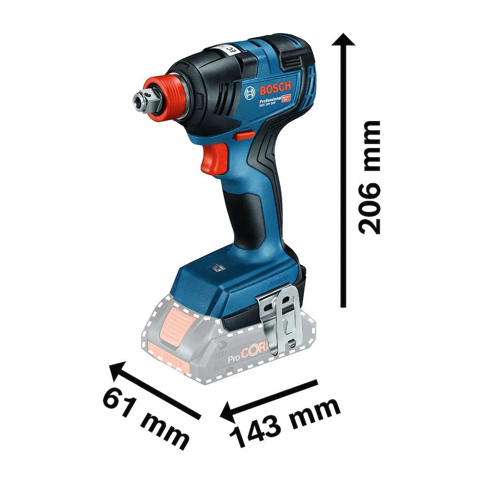 CHAVE DE IMPACTO 18V GDX 18V-200 SEM BATERIA BOSCH