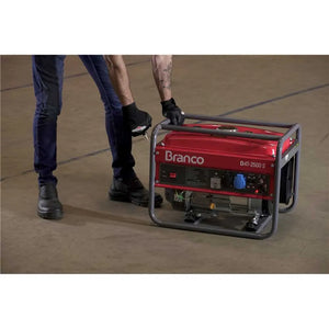 GERADOR DE NERGIA A GASOLINA BRANCO B4T 2500S 6,5CV 2,2KVA MANUAL