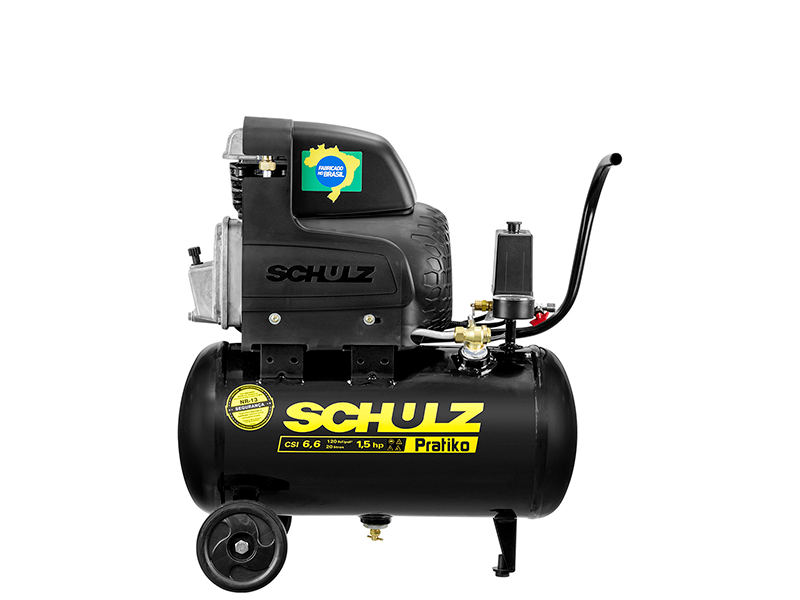 MOTOCOMPRESSOR DE AR PORTÁTIL PRATIKO CSI 6,6/20 220V SCHULZ