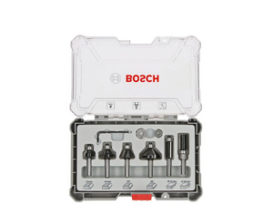KIT DE FRESAS PARA CORTE E ACABAMENTO 6MM COM 6 PEÇAS 2607017468 BOSCH