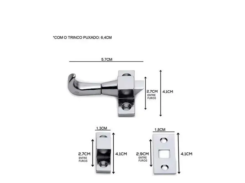 TRINCO ESCORPIAO CROMADO 81004 UNIÃO MUNDIAL