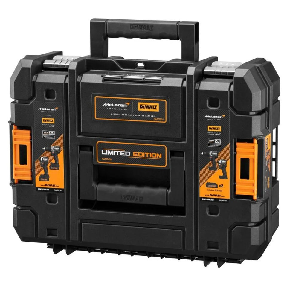 KIT PARAFUSADEIRA/FURADEIRA 20V DCK200ME2GT-BR MACLAREN COM 2 BATERIAS DEWALT
