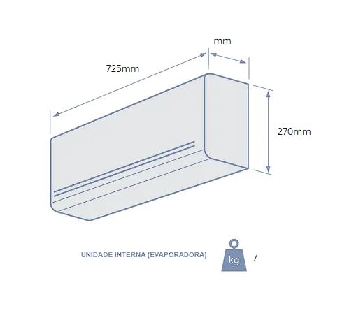 AR CONDICIONADO SPLIT HI WALL 9.000 BTUS INVERTER PAC9FC 220V PHILCO