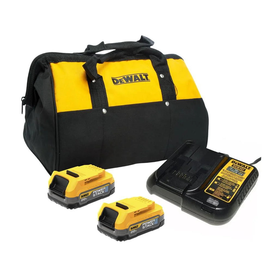 KIT 2 BAT+CARREG+BOLSA 20V DCBP034E2-BR DEWALT