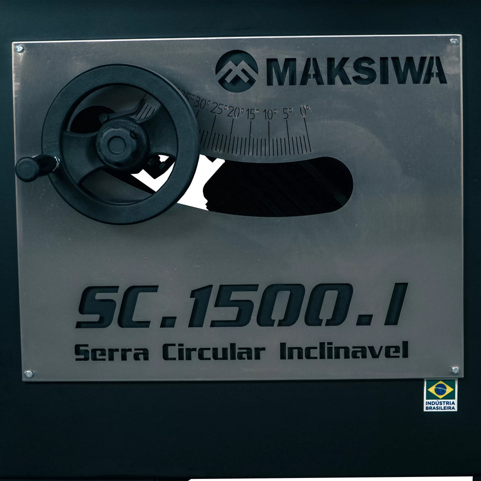 SERRA CIRCULAR BANCANCADA SC.1500 EIXO INCLINÁVEL 3CV MAKSIWA