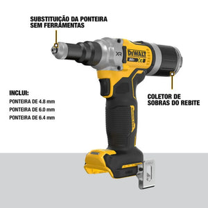 REBITADOR 3/16" 20V MAX DCF403B-B3 SEM BATERIA DEWALT