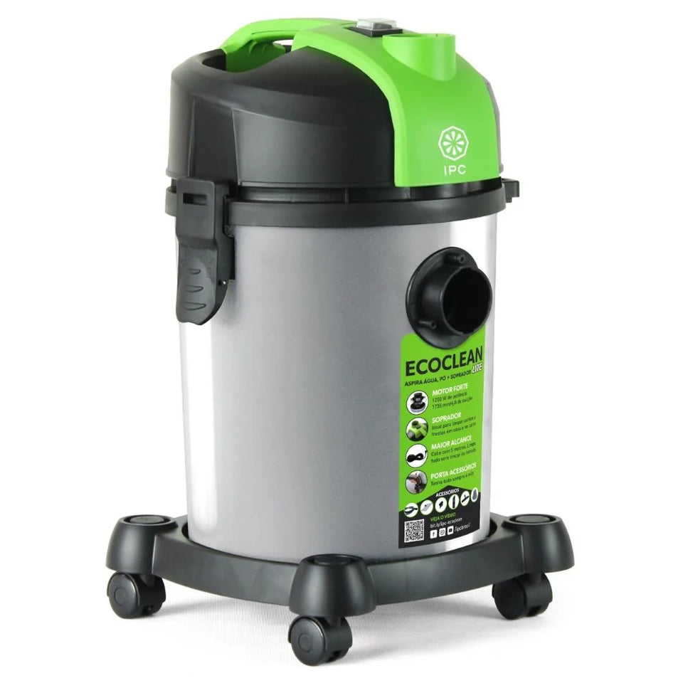 ASPIRADOR DE PÓ/LÍQUIDOS ECOCLEAN LITE 18L 1.200W 220V IPC