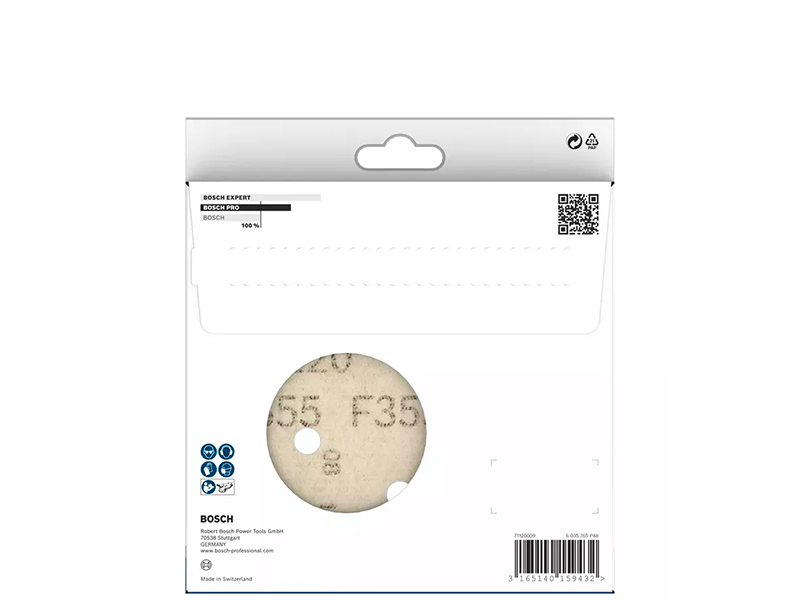 DISCO DE LIXA 150MM GR100 COM 5 PEÇAS 2608605125 BOSCH