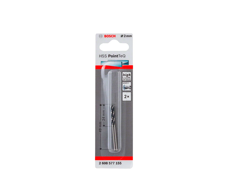 BROCA PARA METAL HSS POINTTEQ 2.0M COM 2 PEÇAS 2608577155 BOSCH
