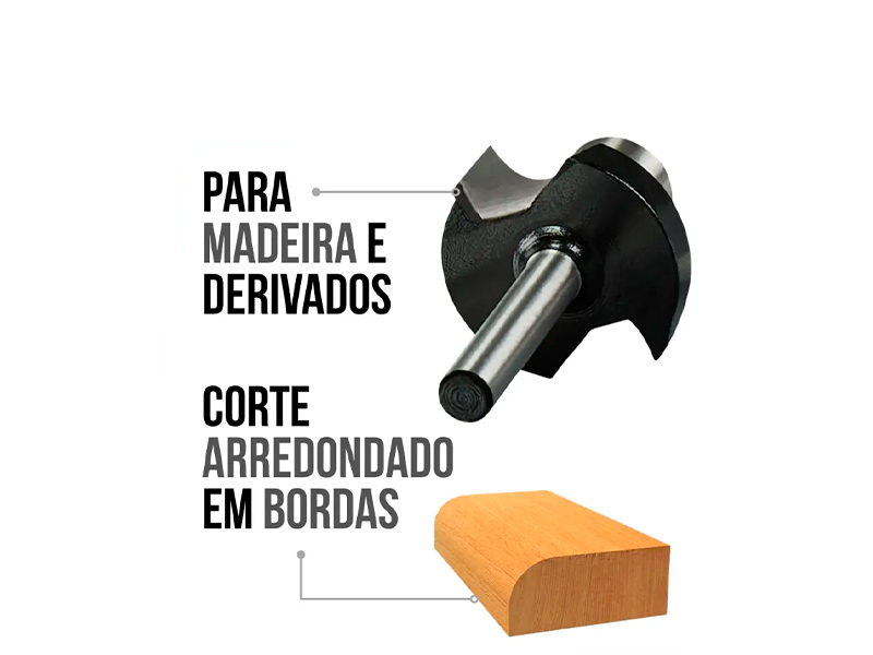 FRESA DE BORDA DECORATIVA 6MM D-68426 MAKITA
