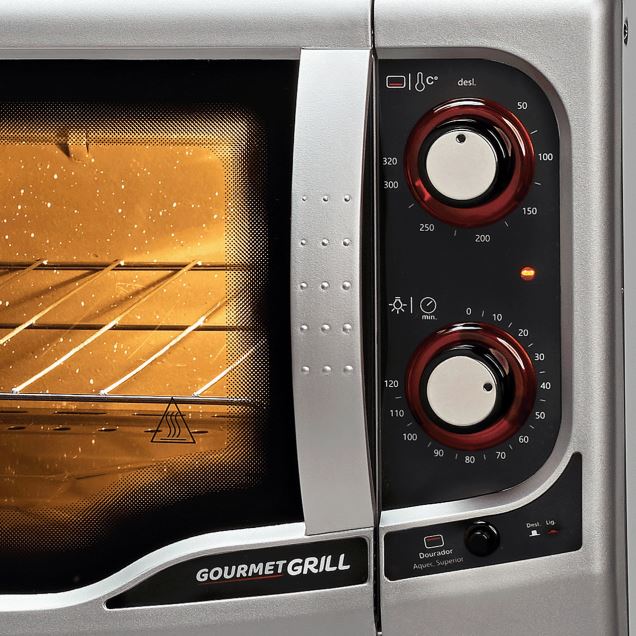 FORNO ELÉTRICO GOURMET GRILL 44L 1.775W 220V PRATA