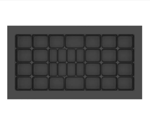 DIVISÃO PARA ROUPA ÍNTIMA 810X425MM PRETO 367-PT/FL CANGO