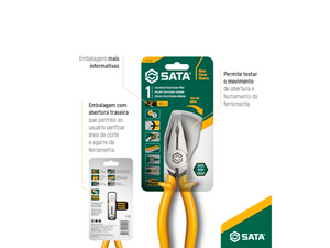 ALICATE UNIVERSAL PARA ELETRICISTA 8" ISOLADO 1000V ST75104L SATA