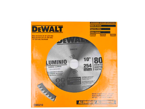 DISCO DE SERRA CIRCULAR 10" 80 DENTES ALUMÍNIO DWA03210 DEWALT