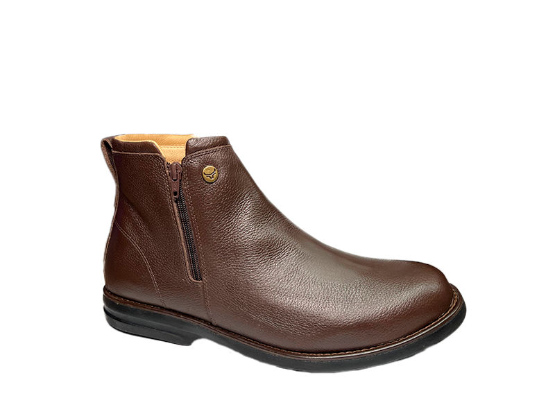 BOTINA DE COURO FLOATER CAFÉ 3006 Nº 44 RAÇA BOOTS